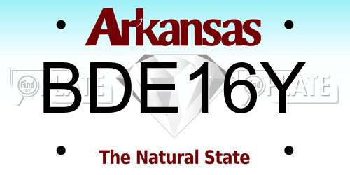 BDE16Y Arkansas License Plate
