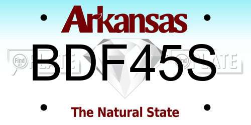 BDF45S Arkansas License Plate