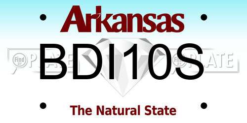 BDI10S Arkansas License Plate