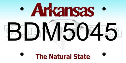 BDM5045 Arkansas License Plate