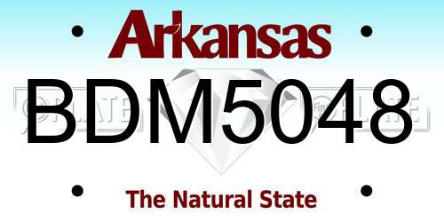 BDM5048 Arkansas License Plate