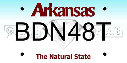 BDN48T Arkansas License Plate