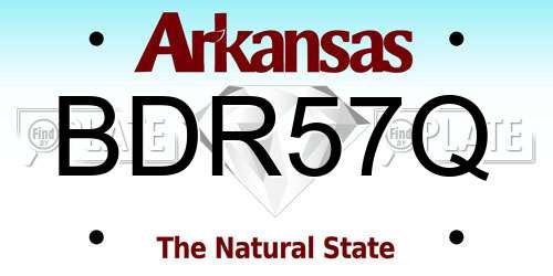BDR57Q Arkansas License Plate