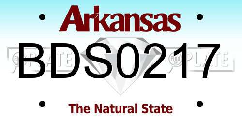 BDS0217 Arkansas License Plate