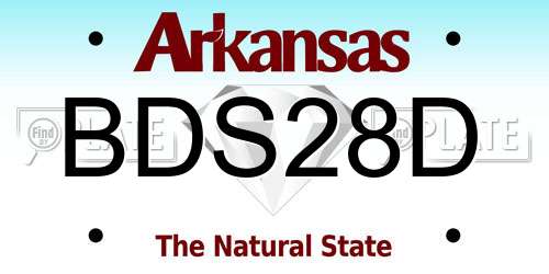 BDS28D Arkansas License Plate