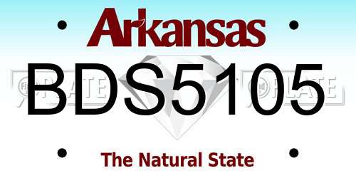 BDS5105 Arkansas License Plate
