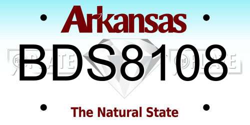 BDS8108 Arkansas License Plate