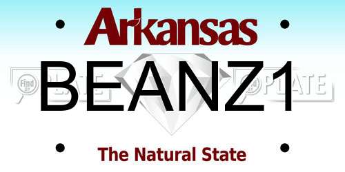 BEANZ1 Arkansas License Plate