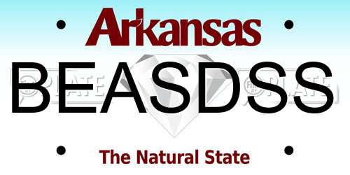 BEASDSS Arkansas License Plate