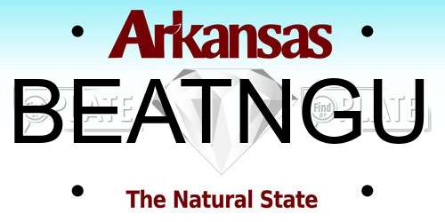 BEATNGU Arkansas License Plate