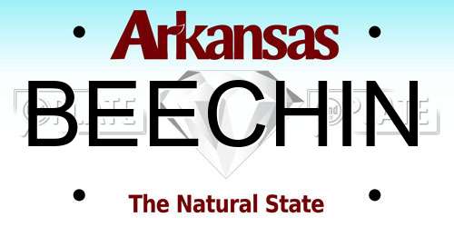 BEECHIN Arkansas License Plate