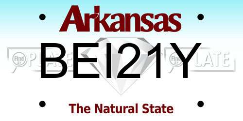 BEI21Y Arkansas License Plate