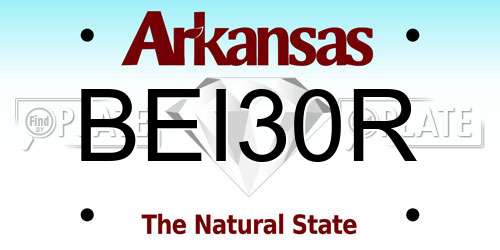 BEI30R Arkansas License Plate