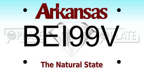 BEI99V Arkansas License Plate