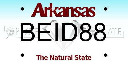 BEID88 Arkansas License Plate