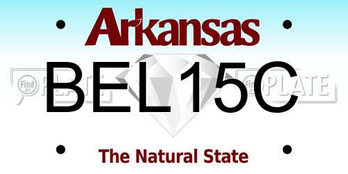 BEL15C Arkansas License Plate