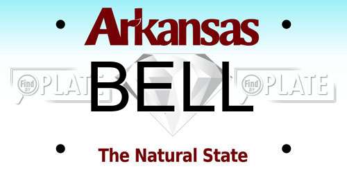BELL Arkansas License Plate