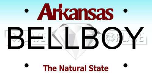 BELLBOY Arkansas License Plate