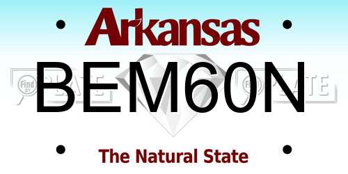 BEM60N Arkansas License Plate