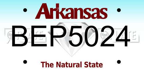 BEP5024 Arkansas License Plate