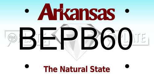 BEPB60 Arkansas License Plate