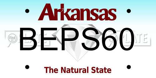 BEPS60 Arkansas License Plate