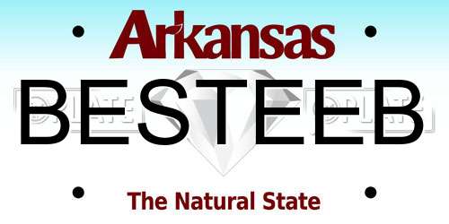 BESTEEB Arkansas License Plate