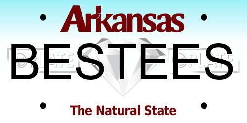 BESTEES Arkansas License Plate