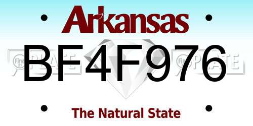 BF4F976 Arkansas License Plate