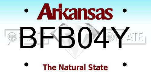 BFB04Y Arkansas License Plate