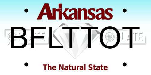 BFLTTOT Arkansas License Plate