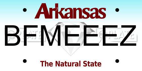BFMEEEZ Arkansas License Plate