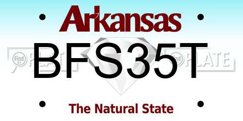 BFS35T Arkansas License Plate
