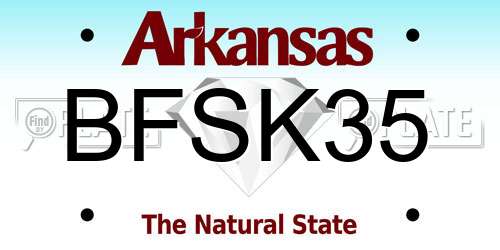 BFSK35 Arkansas License Plate