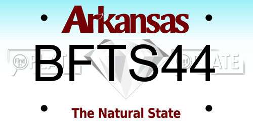 BFTS44 Arkansas License Plate