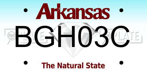 BGH03C Arkansas License Plate