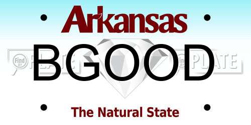 BGOOD Arkansas License Plate