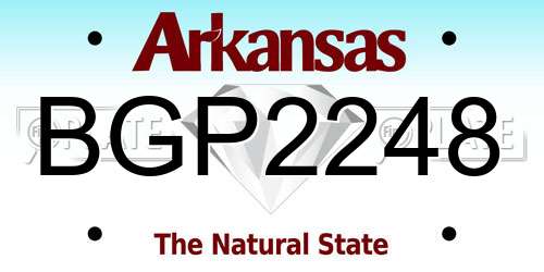 BGP2248 Arkansas License Plate