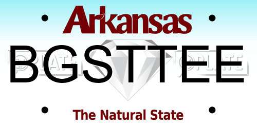 BGSTTEE Arkansas License Plate