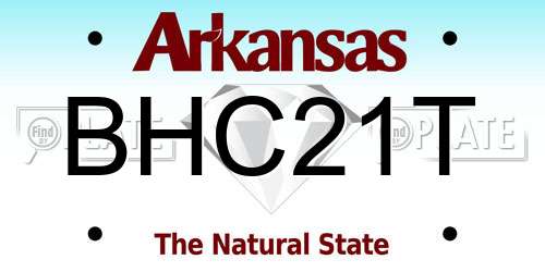BHC21T Arkansas License Plate