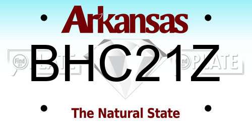 BHC21Z Arkansas License Plate