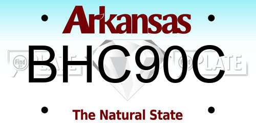 BHC90C Arkansas License Plate