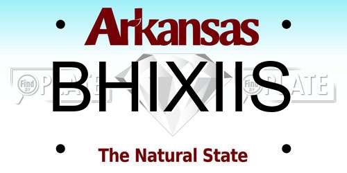 BHIXIIS Arkansas License Plate
