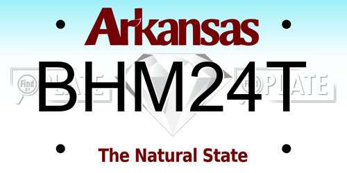 BHM24T Arkansas License Plate