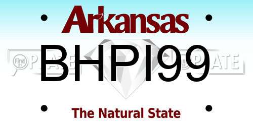 BHPI99 Arkansas License Plate