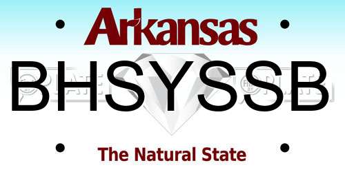 BHSYSSB Arkansas License Plate