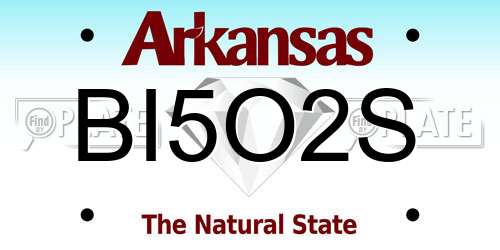 BI5O2S Arkansas License Plate