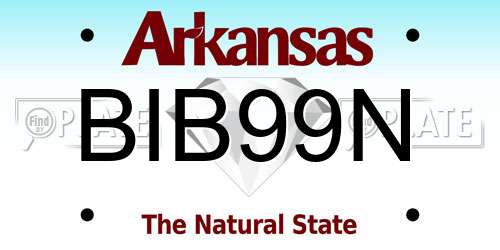 BIB99N Arkansas License Plate