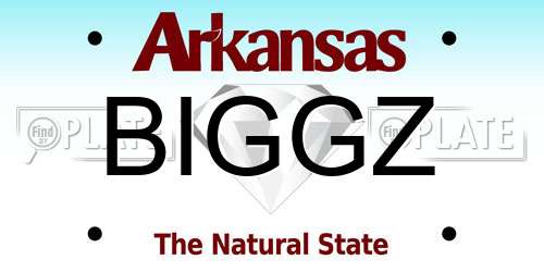 BIGGZ Arkansas License Plate