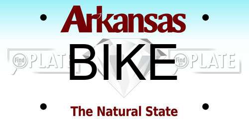BIKE Arkansas License Plate